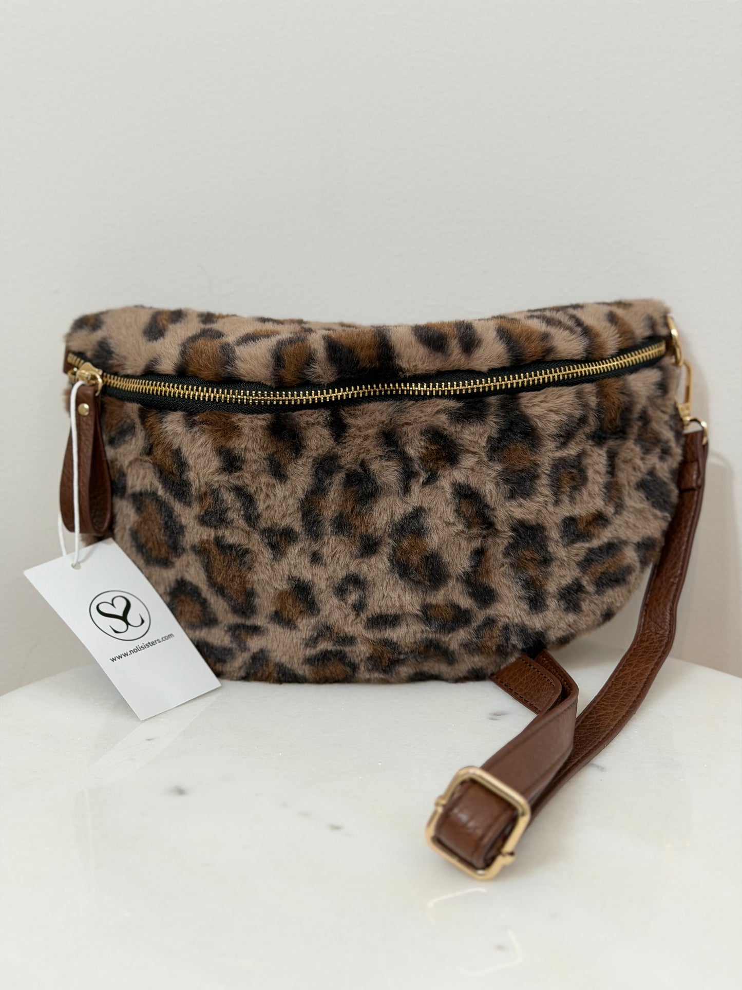 Leopard fanny pack