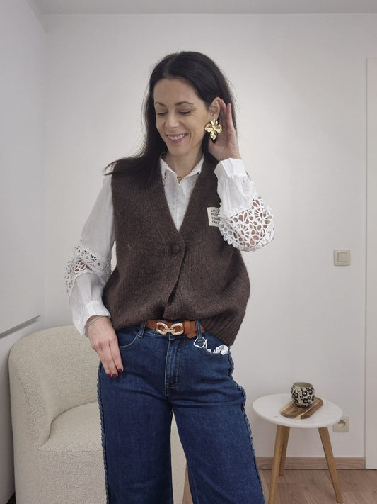 Gilet marron