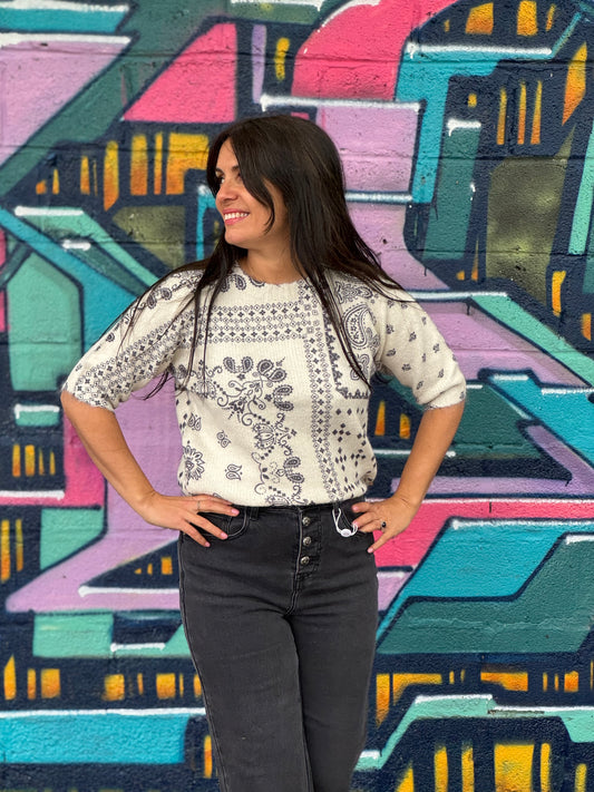 pull à manche courte