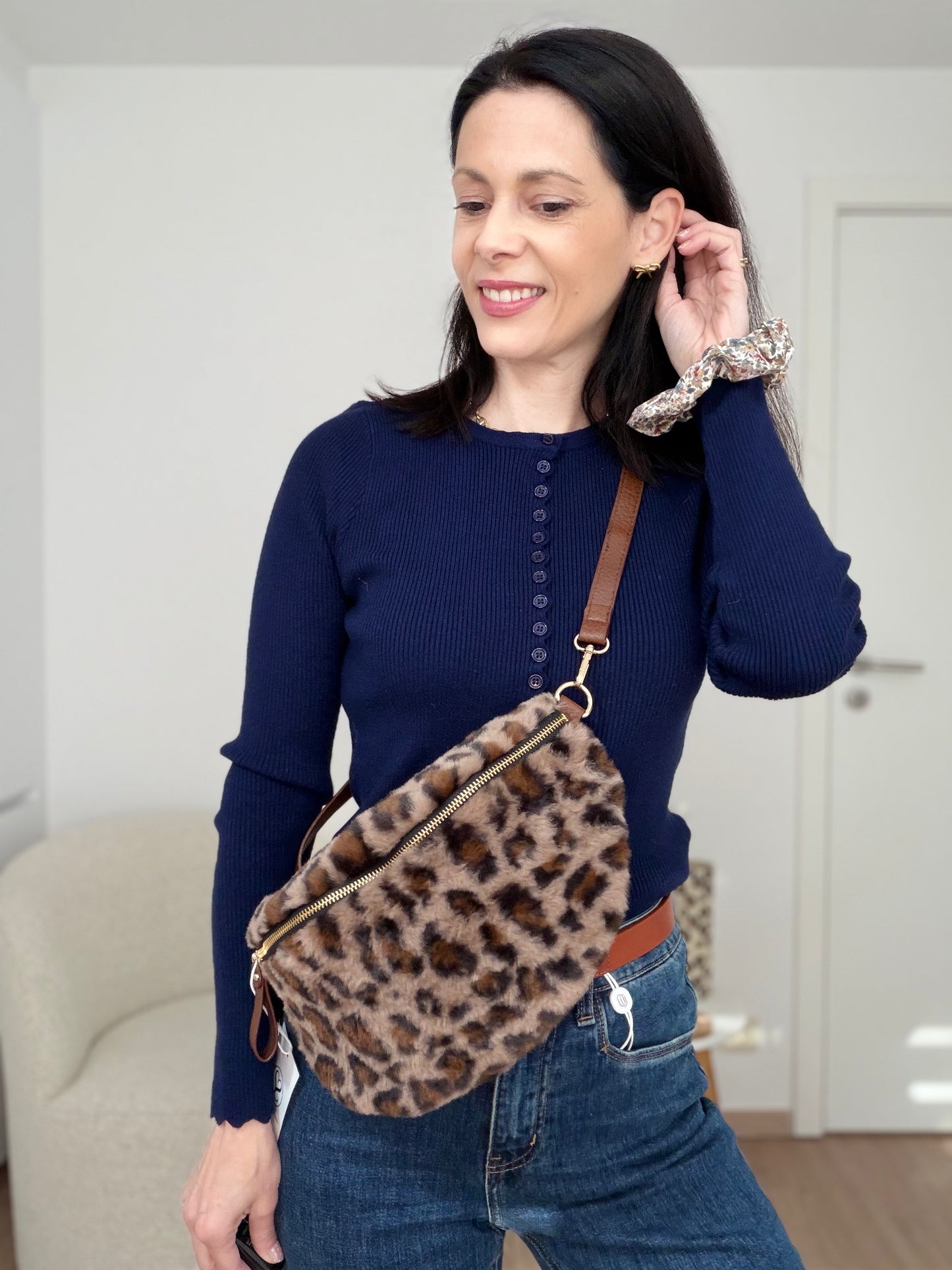 Sac banane léopard