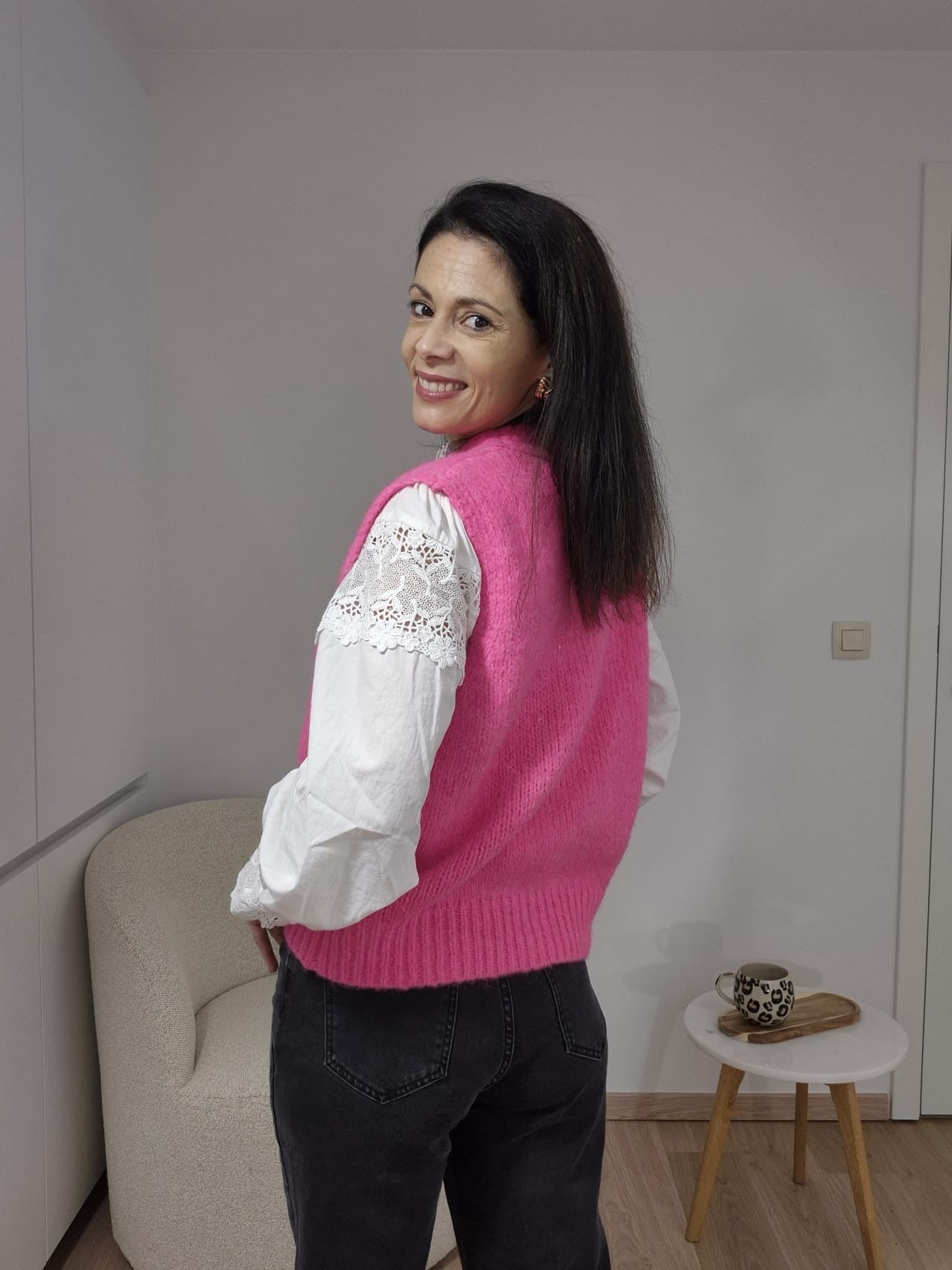 Gilet fuschia