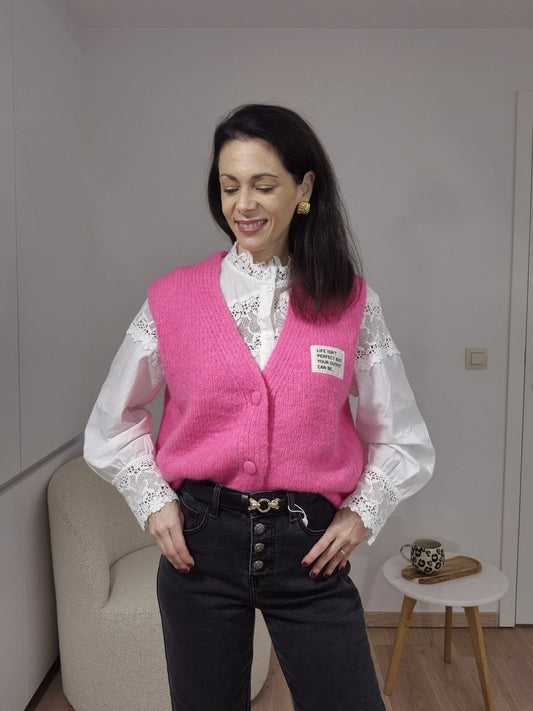 Gilet fuschia